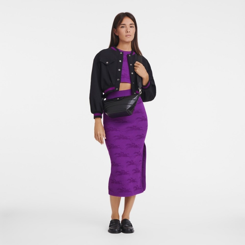 Black Longchamp Le Pliage Xtra XS Women's Crossbody Bags